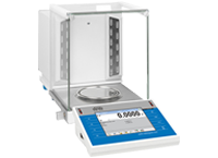 Balanza analítica de precisión con pantalla digital, ideal para mediciones exactas en laboratorios e industrias químicas.
