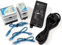 Adaptador Ethernet para sensores de humedad Hydronix con tecnología PoE, conexión remota y configuración en redes estándar