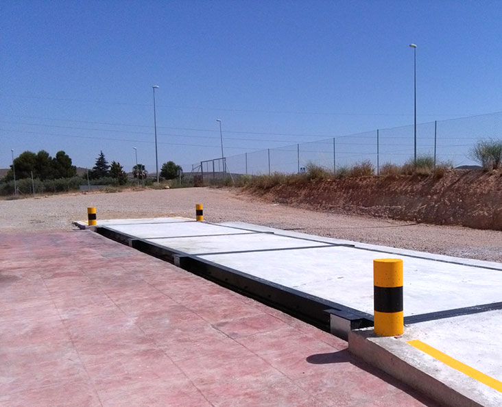 Báscula electrónica de hormigón