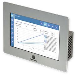 Dispositivo Hydro Control V con pantalla táctil para ver los datos y gestionar los sensores Hydronix